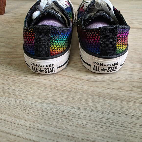 Converse Chuck Taylor All-Star Kaleidoscope Rainbow Low Top Sneakers Women Sz 6 - Picture 5 of 11